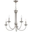 Livex Lighting Estate 5 Light Chandelier in Brushed Nickel