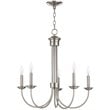 Livex Lighting Estate 5 Light Chandelier in Brushed Nickel