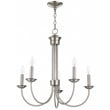 Livex Lighting Estate 5 Light Chandelier in Brushed Nickel