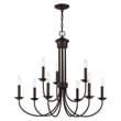 Livex Lighting Estate 9 Light Chandelier in Bronze