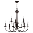 Livex Lighting Estate 9 Light Chandelier in Bronze