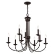 Livex Lighting Estate 9 Light Chandelier in Bronze
