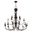 Livex Lighting Estate 15 Light Foyer Chandelier in Bronze