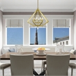 Livex Lighting Diamond 8 Light Chandelier in Polished Brass