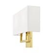 Livex Lighting Pierson 2 Light ADA Wall Sconce in Polished Brass