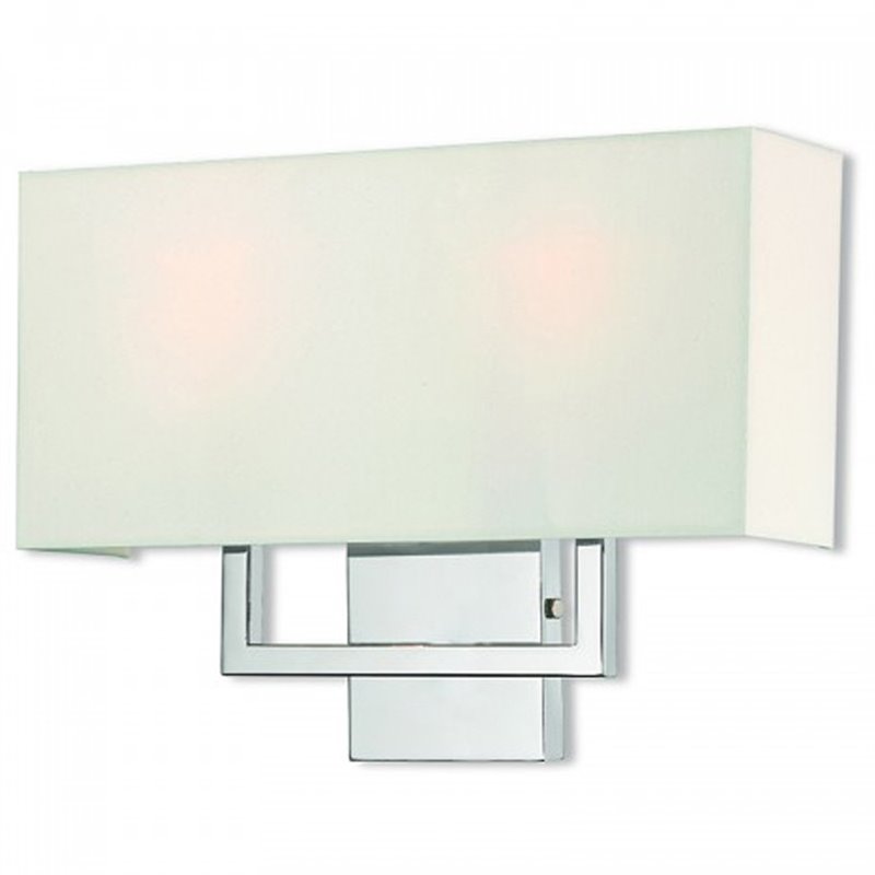 Livex Pierson 2 Light ADA Wall Sconce in Polished Chrome