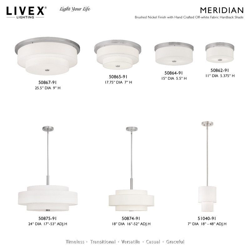 Livex Lighting Claremont Mini Pendant Light in Brushed Nickel