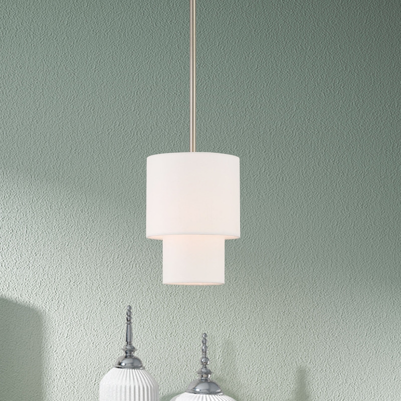 Livex Lighting Claremont Mini Pendant Light in Brushed Nickel