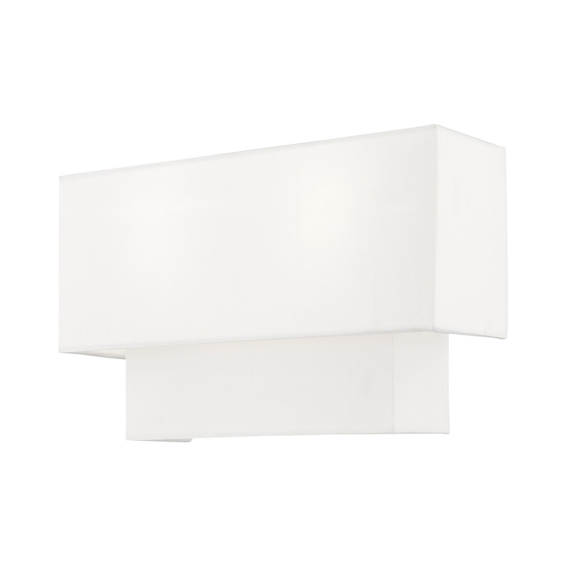 Livex Lighting Claremont 2 Light ADA Wall Sconce in Brushed Nickel