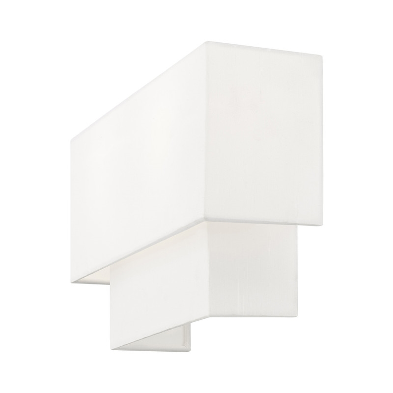 Livex Lighting Claremont 2 Light ADA Wall Sconce in Brushed Nickel