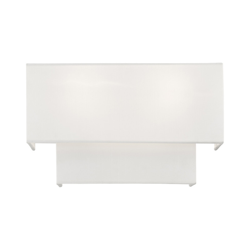 Livex Lighting Claremont 2 Light ADA Wall Sconce in Brushed Nickel