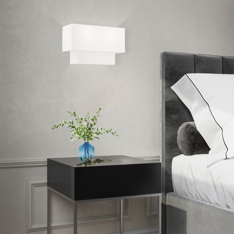 Livex Lighting Claremont 2 Light ADA Wall Sconce in Brushed Nickel