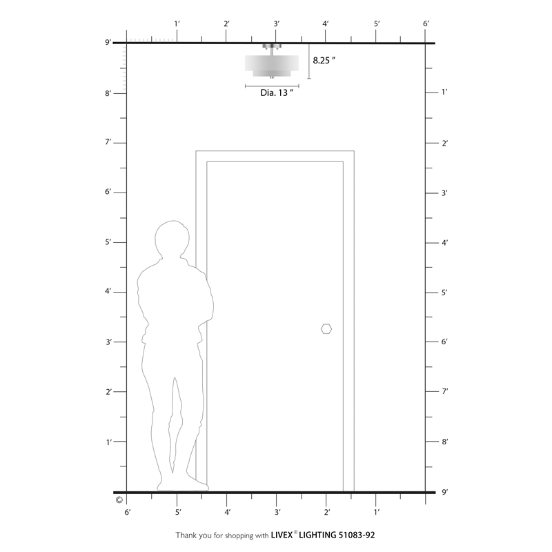 Livex Lighting Monroe 8.25