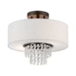 Livex Lighting Carlisle 2 Light Semi Flush Mount in English Bronze
