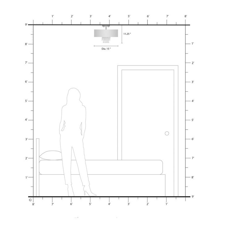 Livex Lighting Carlisle 3 Light Semi Flush Mount in English Bronze