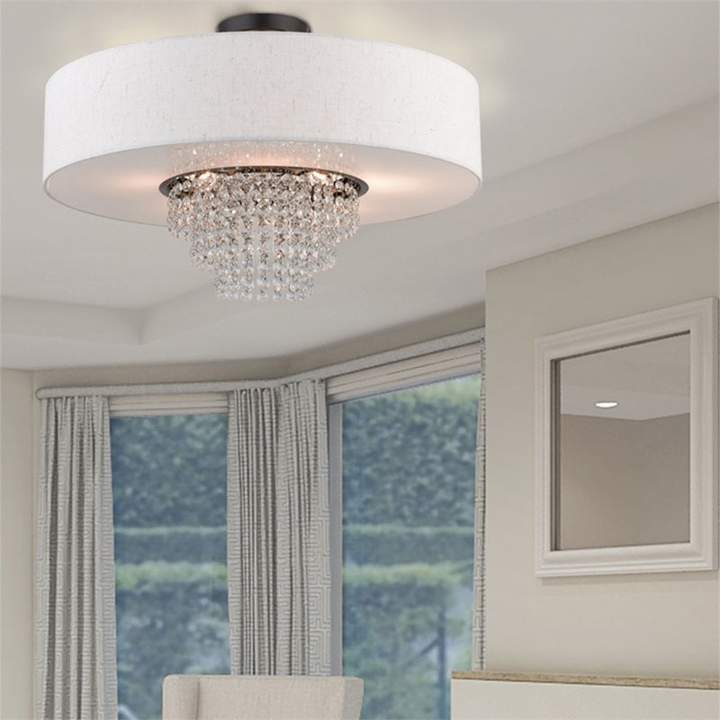 Livex Lighting Carlisle 5 Light Semi Flush Mount in English Bronze