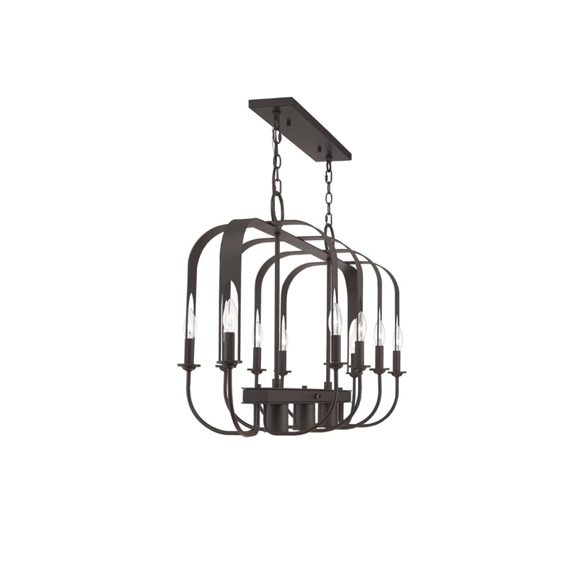Livex Lighting Addison 13 Light Linear Chandelier in English Bronze