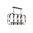 Livex Lighting Addison 13 Light Linear Chandelier in English Bronze