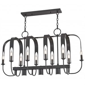 Livex Lighting Addison 13 Light Linear Chandelier in English Bronze