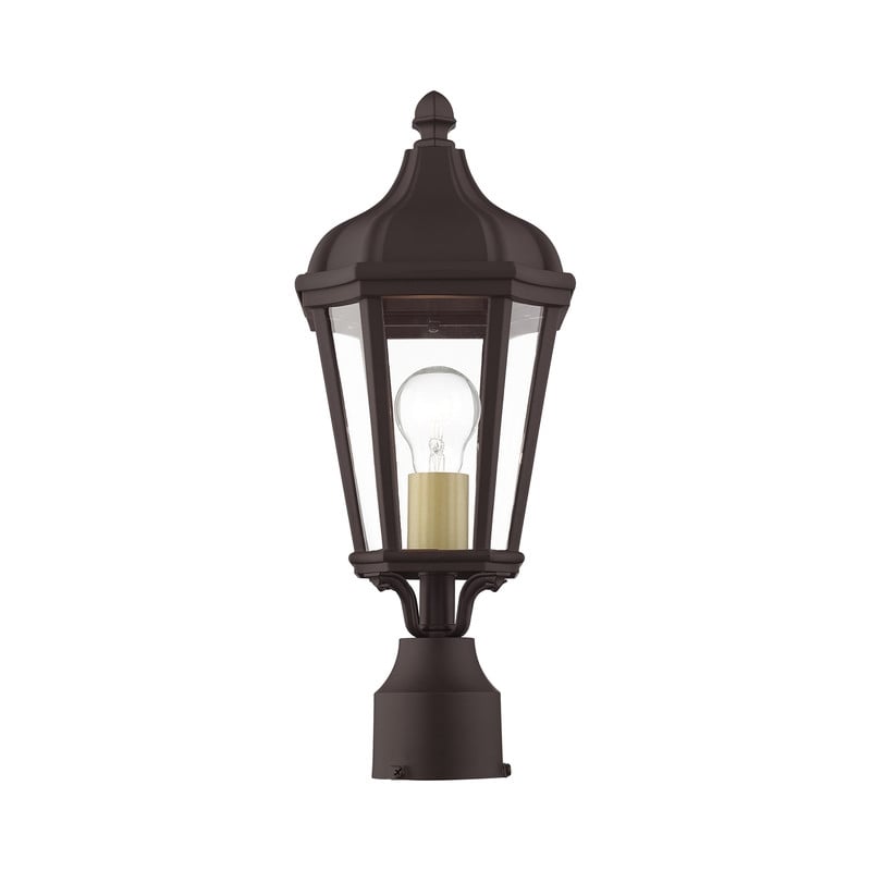 Livex Lighting Morgan Outdoor Post Lantern in Bronze