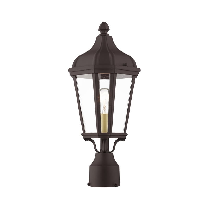 Livex Lighting Morgan Outdoor Post Lantern in Bronze