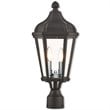 Livex Lighting Morgan 2 Light Outdoor Post Lantern in Textured Black