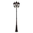 Livex Lighting Morgan 3 Light Outdoor Post Lantern in Bronze