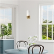 Livex Lighting Aero 1-Light Twist Lock Glass/Metal Wall Sconce in Antique Brass