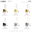 Livex Lighting Aero 1-Light Twist Lock Glass/Metal Wall Sconce in Antique Brass