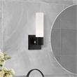 Livex Lighting Aero 1-Light Twist Lock Metal Single Sconce in Black