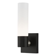 Livex Lighting Aero 1-Light Twist Lock Metal Single Sconce in Black