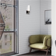 Livex Lighting Aero 1-Light Twist Lock Glass/Metal Wall Sconce in Black Chrome