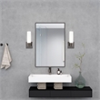 Livex Lighting Aero 1-Light Twist Lock Glass/Metal Wall Sconce in Black Chrome