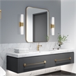 Livex Lighting Aero 2-Light Twist Lock Metal Vanity Lighting in Antique Brass
