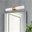 Livex Lighting Aero 2-Light Twist Lock Metal Vanity Lighting in Antique Brass