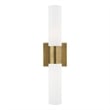 Livex Lighting Aero 2-Light Twist Lock Metal Vanity Lighting in Antique Brass