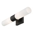 Livex Lighting Aero 2-Light Twist Lock Metal ADA Vanity Sconce in Black