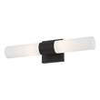 Livex Lighting Aero 2-Light Twist Lock Metal ADA Vanity Sconce in Black
