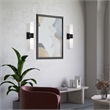 Livex Lighting Aero 2-Light Twist Lock Metal ADA Vanity Sconce in Black