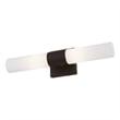 Livex Lighting Aero 2-Light Twist Lock Metal ADA Vanity Sconce in Bronze