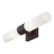 Livex Lighting Aero 2-Light Twist Lock Metal ADA Vanity Sconce in Bronze