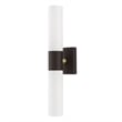 Livex Lighting Aero 2-Light Twist Lock Metal ADA Vanity Sconce in Bronze
