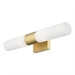 Livex Lighting Aero 2-Light Twist Lock Metal Vanity Lighting in Satin Brass