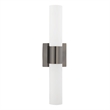 Livex Lighting Aero 2-Light Twist Lock Metal Vanity Lighting in Black Chrome