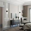 Livex Lighting Aero 2-Light Glass & Metal ADA Vanity Sconce in Black