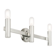 Livex Lighting Copenhagen 3-Light Metal Bath Vanity Sconce in Polished Chrome