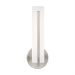 Livex Lighting Visby 8W LED Contemporary Metal ADA Wall Sconce in Brushed Nickel