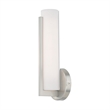Livex Lighting Visby 8W LED Contemporary Metal ADA Wall Sconce in Brushed Nickel