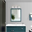 Livex Lighting Aragon 3-Light Metal/Glass Bath Vanity Lighting in Brushed Nickel