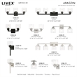 Livex Lighting Aragon 3-Light Metal/Glass Bath Vanity Lighting in Brushed Nickel